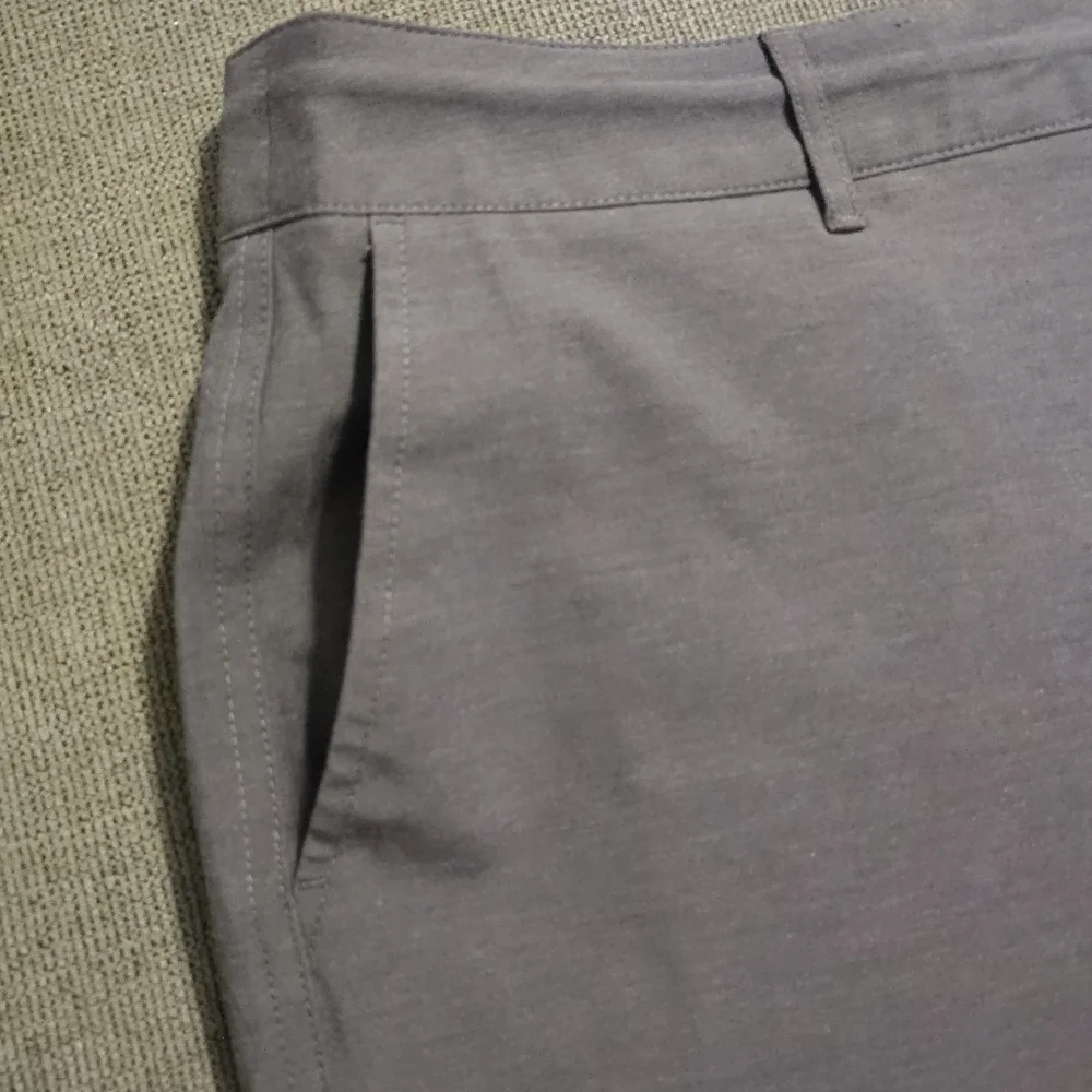 FAHERTY All Day Shorts Mens 38 Charcoal Drawstring Hybrid Stretch 9